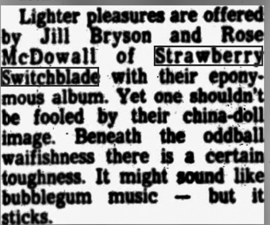 The Scotsman album review, 20 April 1985