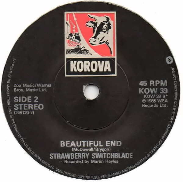 Beautiful End - Let Her Go B side label