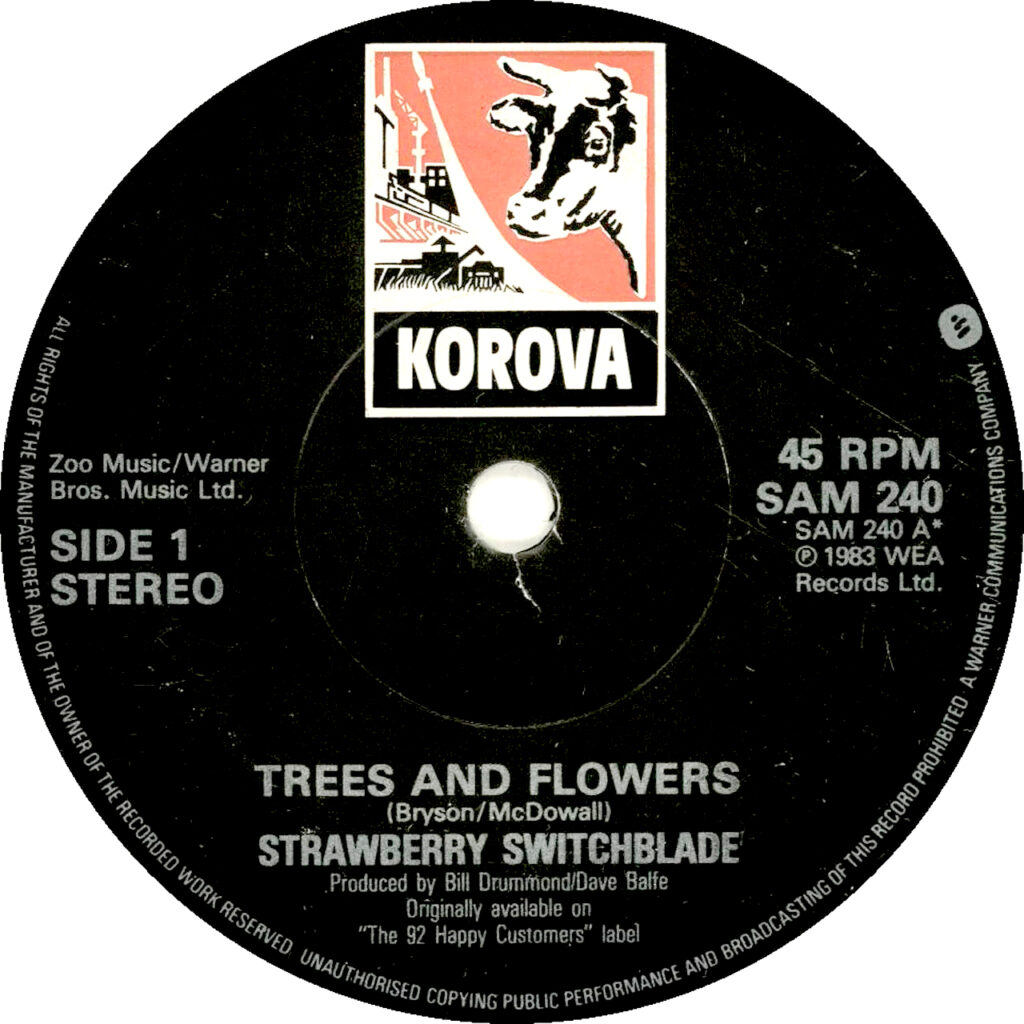 Trees and Flowers Korova label