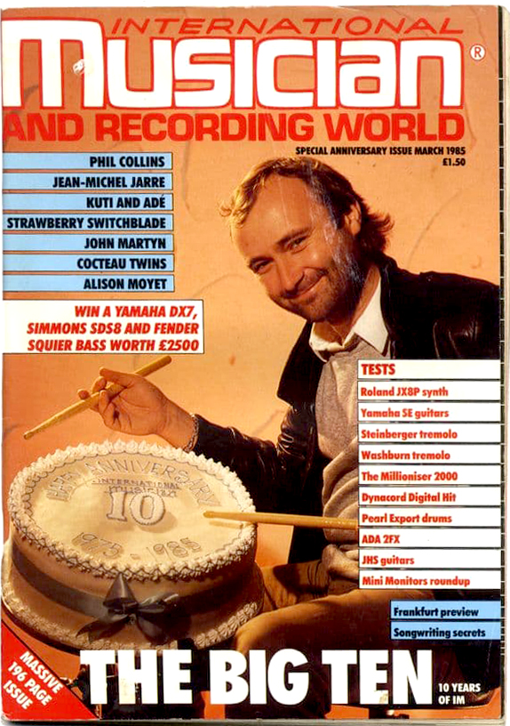 International Musician and Recording World cover, March 1985