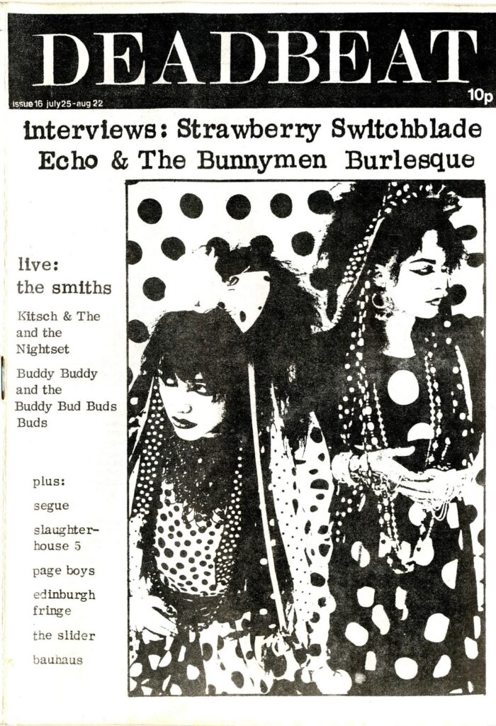 Deadbeat magazine issue 16 cover, 25 July-22 August 1983