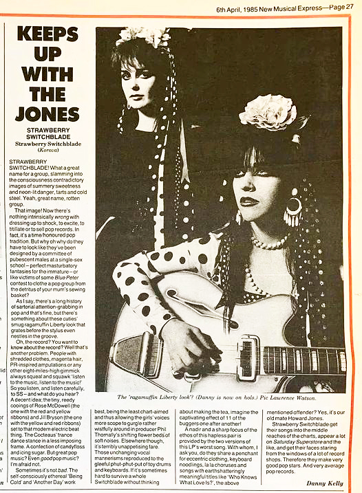 NME album review, 6 April 1985