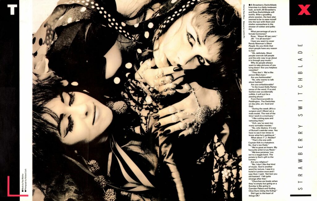 Blitz magazine feature, March 1985