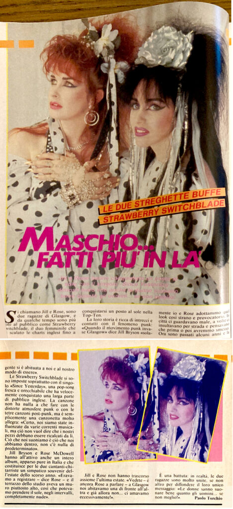 Ragazza feature, 1985