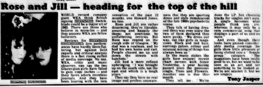 Manchester Evening News feature, 4 January 1985