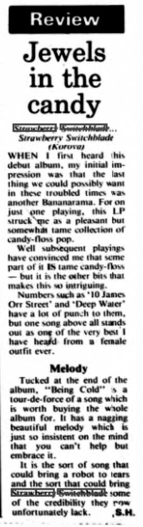 Atherstone News and Herald album review, 3 May 1985