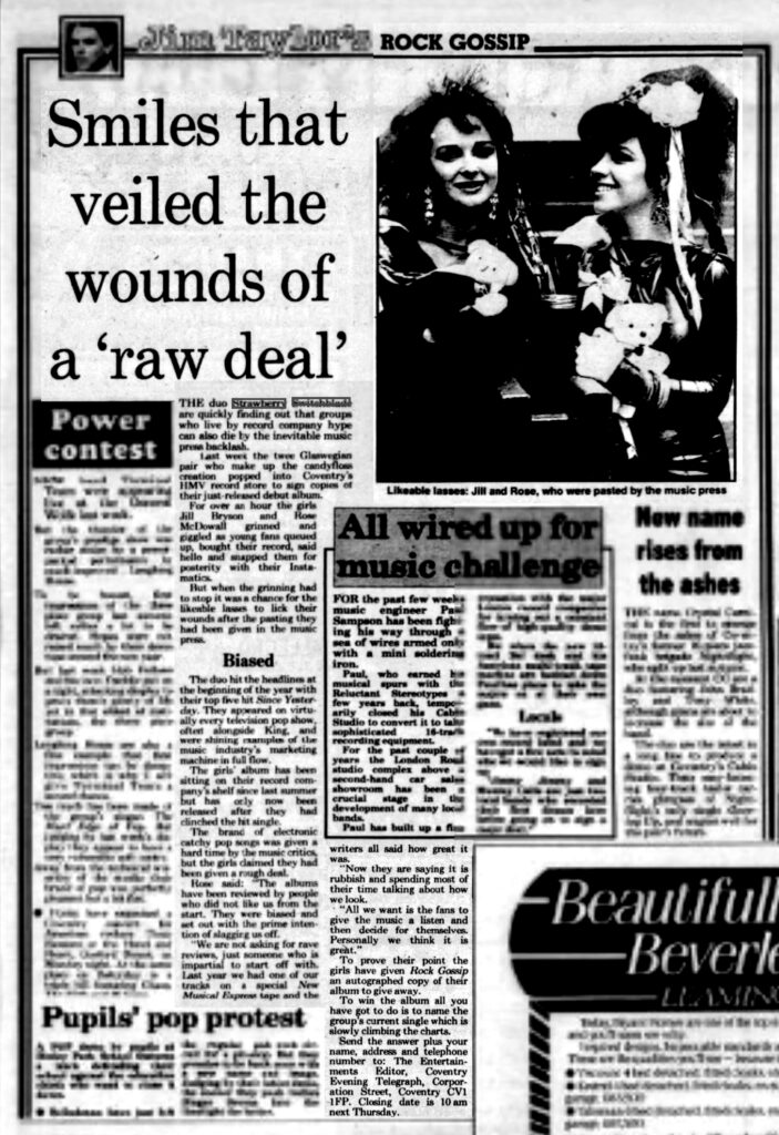 Coventry Evening Telegraph feature, 11 April 1985