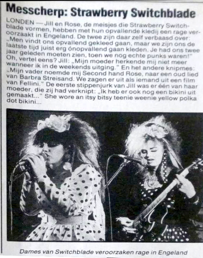 Veronica magazine feature, April 1985